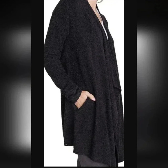 Barefoot Dreams Bamboo Chic Lite Calypso Wrap style 436 size S/M, black - Picture 2 of 7